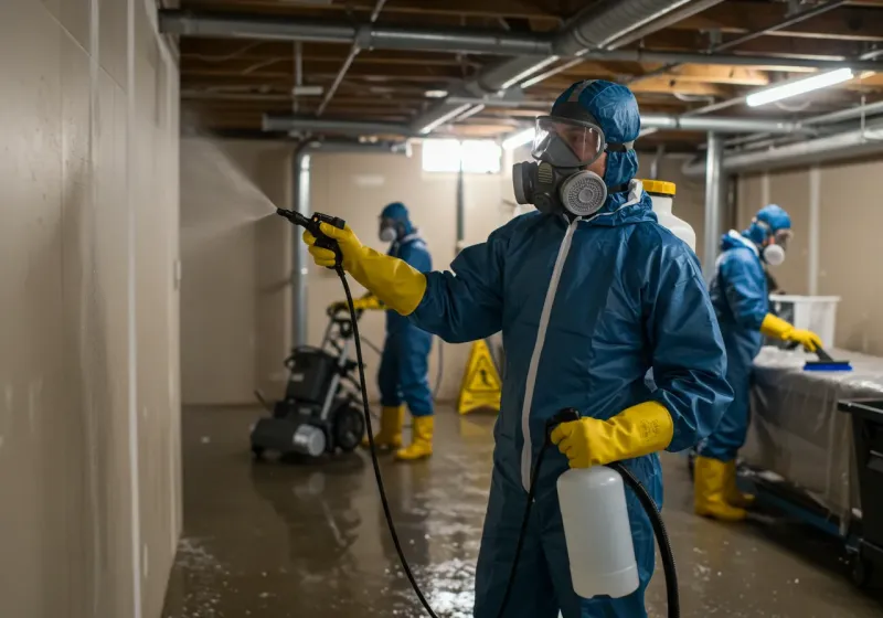 Basement Sanitization and Antimicrobial Treatment process in Golden Valley, NV