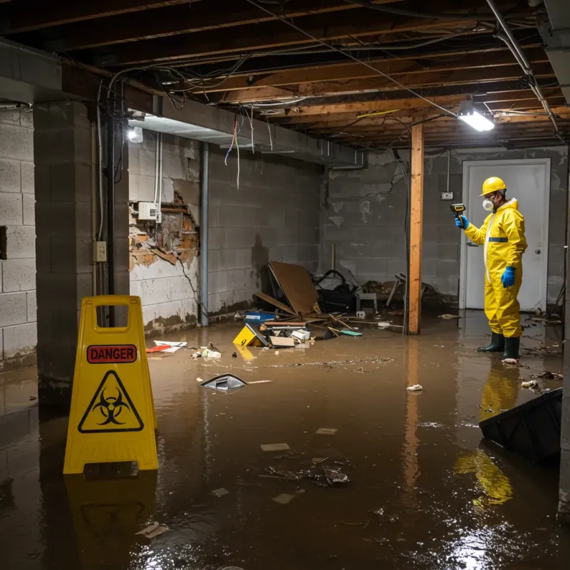 Flooded Basement Electrical Hazard in Golden Valley, NV Property