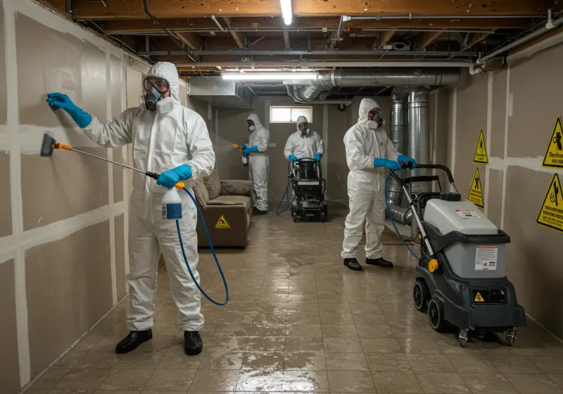 Basement Moisture Removal and Structural Drying process in Golden Valley, NV